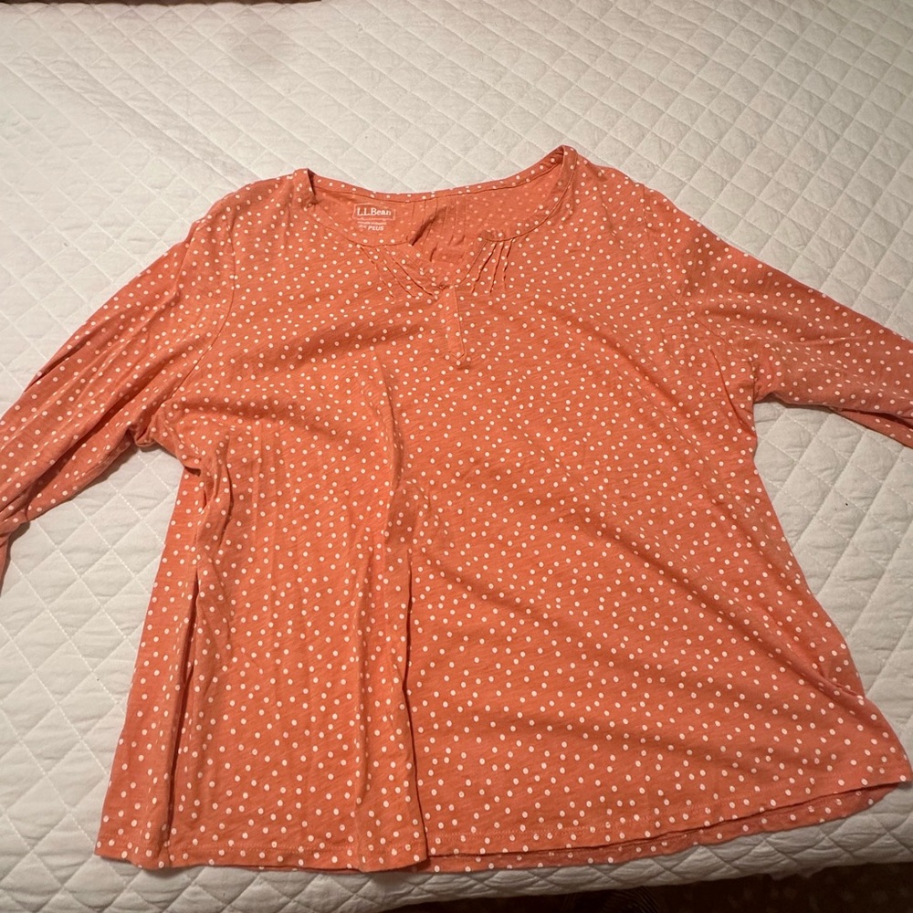 LL Bean cotton tunic size 2x plus